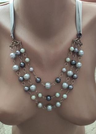 Ожерелье из искусственных жемчужин