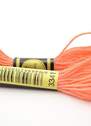 Нитки мулине для вышивки схс-3341 абрикосовый / 8 м