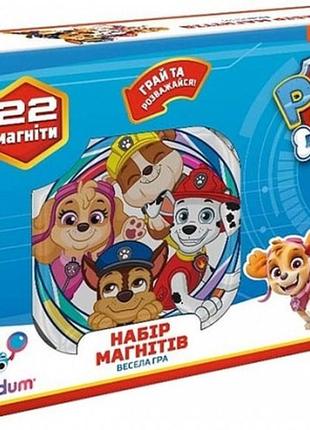 Набор магнитов «paw patrol. щенячий патруль. веселая игра» 22шт