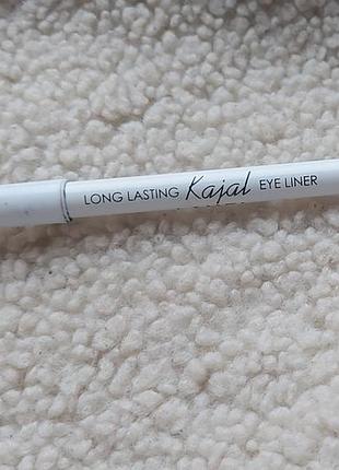 Стійкий гелевий олівець для очей каял кайал ламель lamel make up long lasting eyeliner kajal смарагдового кольору відтінок 403