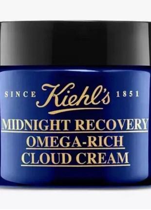 Ночной крем для лица kiehl’s midnight recovery omega стрижка botanical night cream, 50 мл
