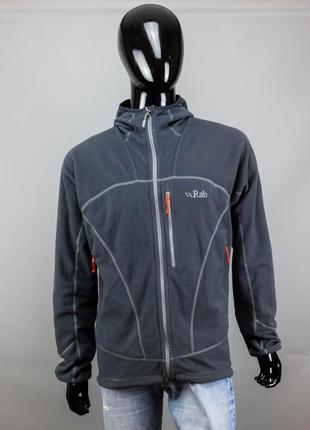 Крутая туристическая флиска с капюшоном rab diablo hoodie.худи.