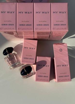 My way giorgio armani мініатюри по 7ml