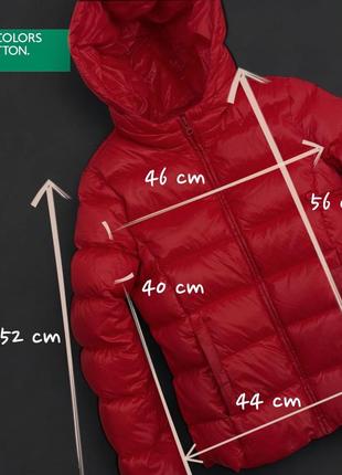 Пуховик benetton xs-s пух-перо