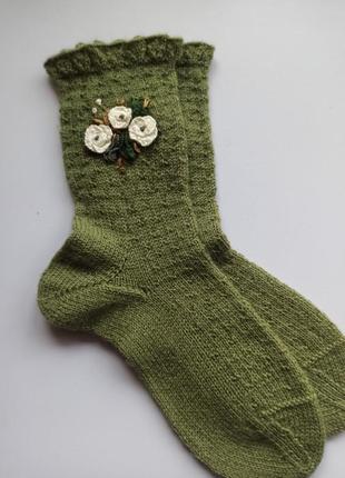 Шкарпетки з вишивкою