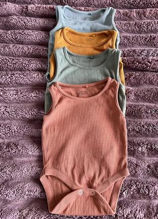 Next слипы младенцев боди бодик реглан для новорожденных от 0- 3 мес в рубчик