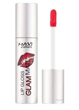 Maxi color lip gloss glam matt жидкая матовая помада 03 velvet rose
