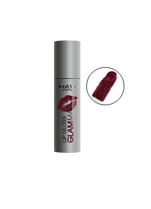 Помада для губ maxi color lip gloss glam matt 08 - шоколадный трюфель