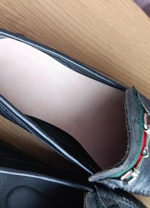 Мужские кожаные монограмные мокасины gucci monogram leather moccasin