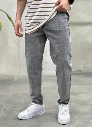 Джинси чоловічі сірі мом