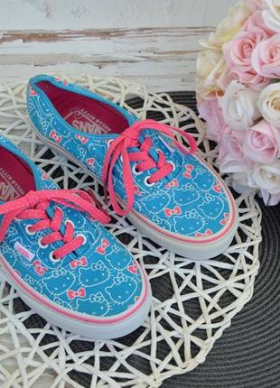 35-36 р фирменные кеды vans authentic коллабрация hello kitty оригинал hello kitty и vans