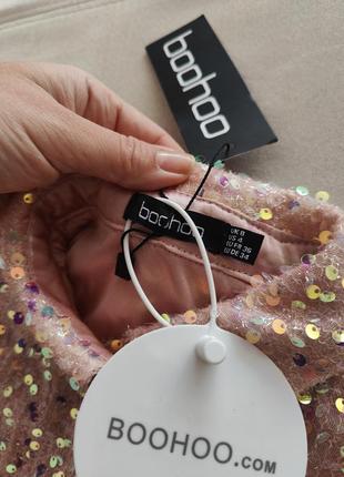 Стильная рубашка пайетки oversized 5