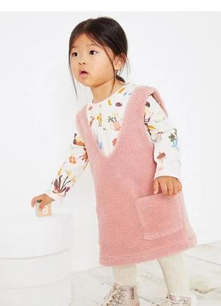 Сарафан плюшевый  теплый на девочку next 18-24 месяцев 92 см