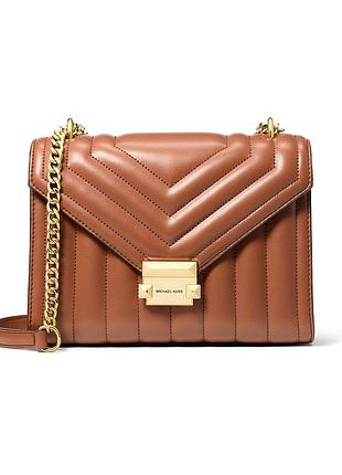 Женская сумка michael kors 'whitney' medium quilted (luggage)