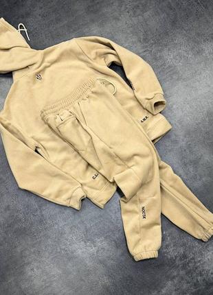 Флисовый теплый костюм премиум качества