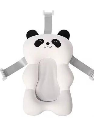 Подушка матрацик в ванночку для купання малюків антиковзна панда