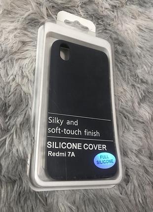 Чехол full silicone case для xiaomi redmi 7a темно синий