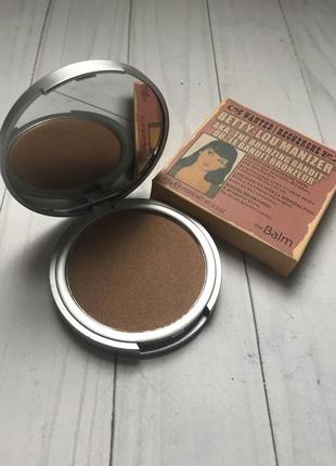 Бронзер для обличчя the balm, румяна-бронзер thebalm