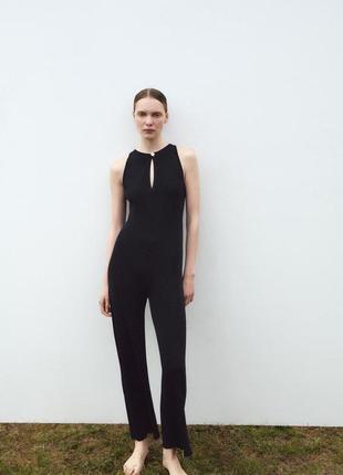 Комбинезон s m xs, ромпер, костюм zara брюки прямые, широкие черный zara mango massimo dutti