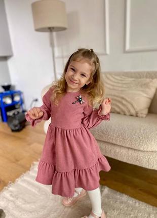 Шикарное теплое платье для ваших принцесс)