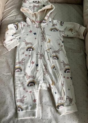 Сліп без ніжок з капюшоном 62р