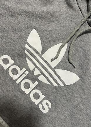 Укороченное худи оверсайз adidas2 фото