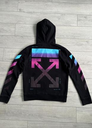 Зіп худі off-white paris france m кофта кенгурушка ниндзя оригинал