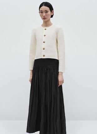 Кремовый кардиган massimo dutti4 фото