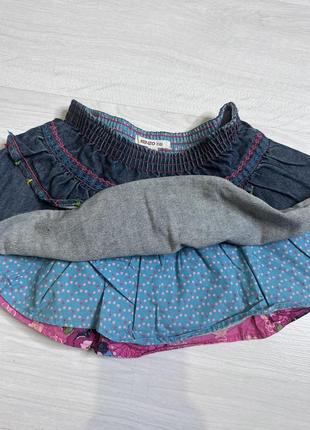Трьох ярусна дитяча юбка kenzo kids 3