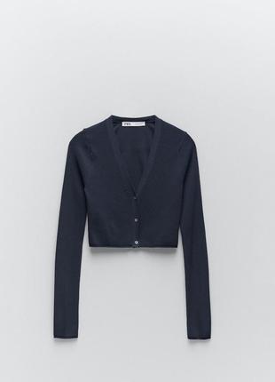 Кроп кардиган рубчик