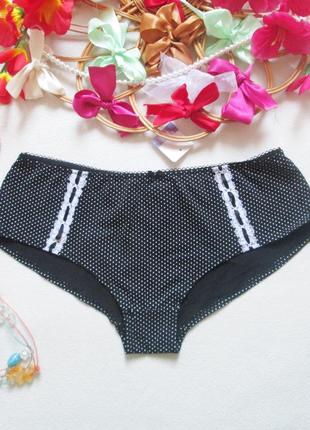 Суперовые хлопковые трусики хипстеры в горох lingerie 🌺💜🌺