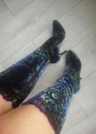 Шикарные велюровые сапоги le silla зима