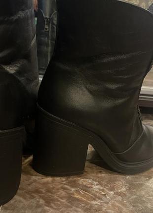 Стильные зимние 💯 натуральные ботинки