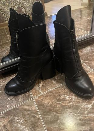 Стильные зимние 💯 натуральные ботинки