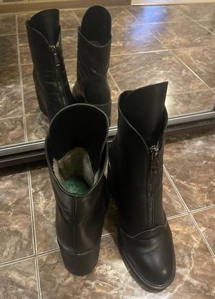 Стильные зимние 💯 натуральные ботинки