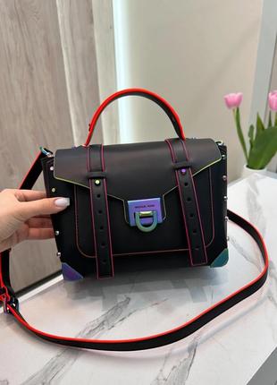 Сумка брендовая michael kors manhattan medium satchel кожа оригинал на подарок