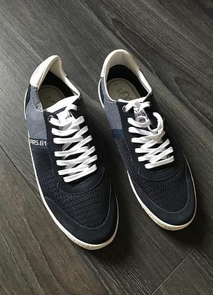 Кеди s.oliver navy blue pr561 туфлі кросівки 447 фото