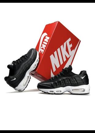 Женские кроссовки nike air max 95 black white
