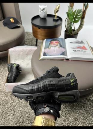 Женские кроссовки nike air max 95 black grey