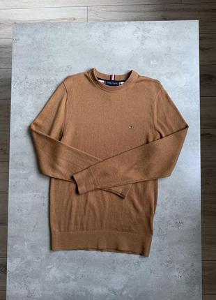 Tommy hilfiger мужской свитер с вкраплениями кашемира оригинал6 фото