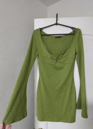 Сукня міні зелена