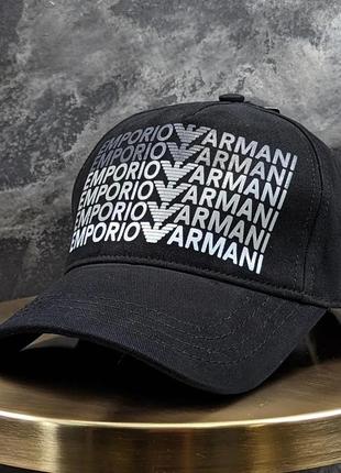 Бейсболка кепка armani black white