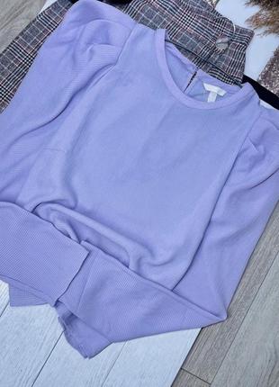 Новая лавандовая блуза h&m xl блуза с объемными рукавами прямая блуза классическая