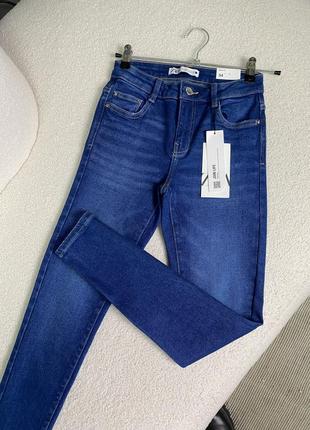 Джинси сині скіні жіночі zara, джинси skinny fit