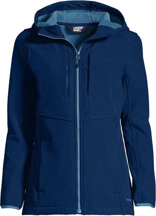 Женская флисовая куртка petite stretch softshell lands’ end