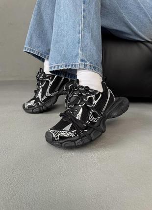 Кросівки жіночі 3xl black white чорні 38-42