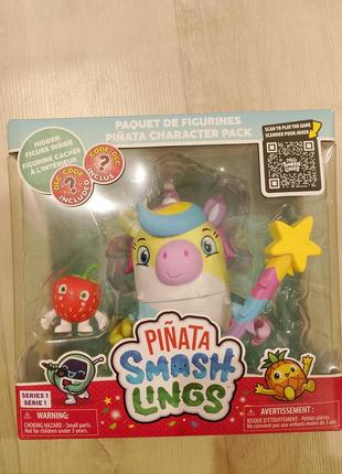 Игровой набор pinata smashlings единорог луны (1 большая фигурка, 2 эксклюзивные фигурки)