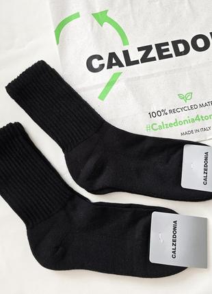 Базові чорні бавовняні шкарпетки calzedonia