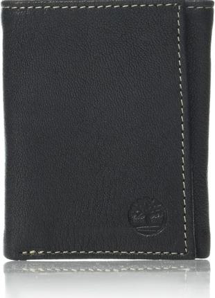 Чоловічий шкіряний гаманець timberland men´s leather trifold wallet black