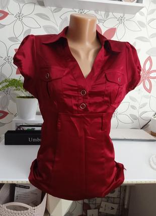 Блузка женская короткий рукав деловая офисная блуза женская футболка